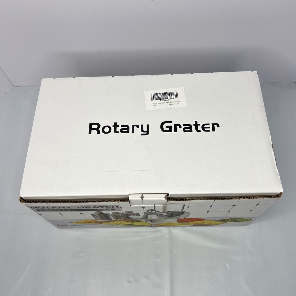 NEW Rotary‎ Grater Cheese Slicer Shredder Vegetable Cutter 3 Blades Kitchen Tool - Picture 2 of 6